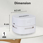 Crown Mini Desk Vacuum Cleaner, Mini Table dust Sweeper, High Endurance up to 150 mins, Cordless, For Table Cleaning, Home, School, Office