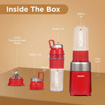 Primo Plus Personal Blender with 2 (500ml) Jars Red