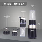 Primo Plus Personal Blender with 2 (500ml) Jars Black