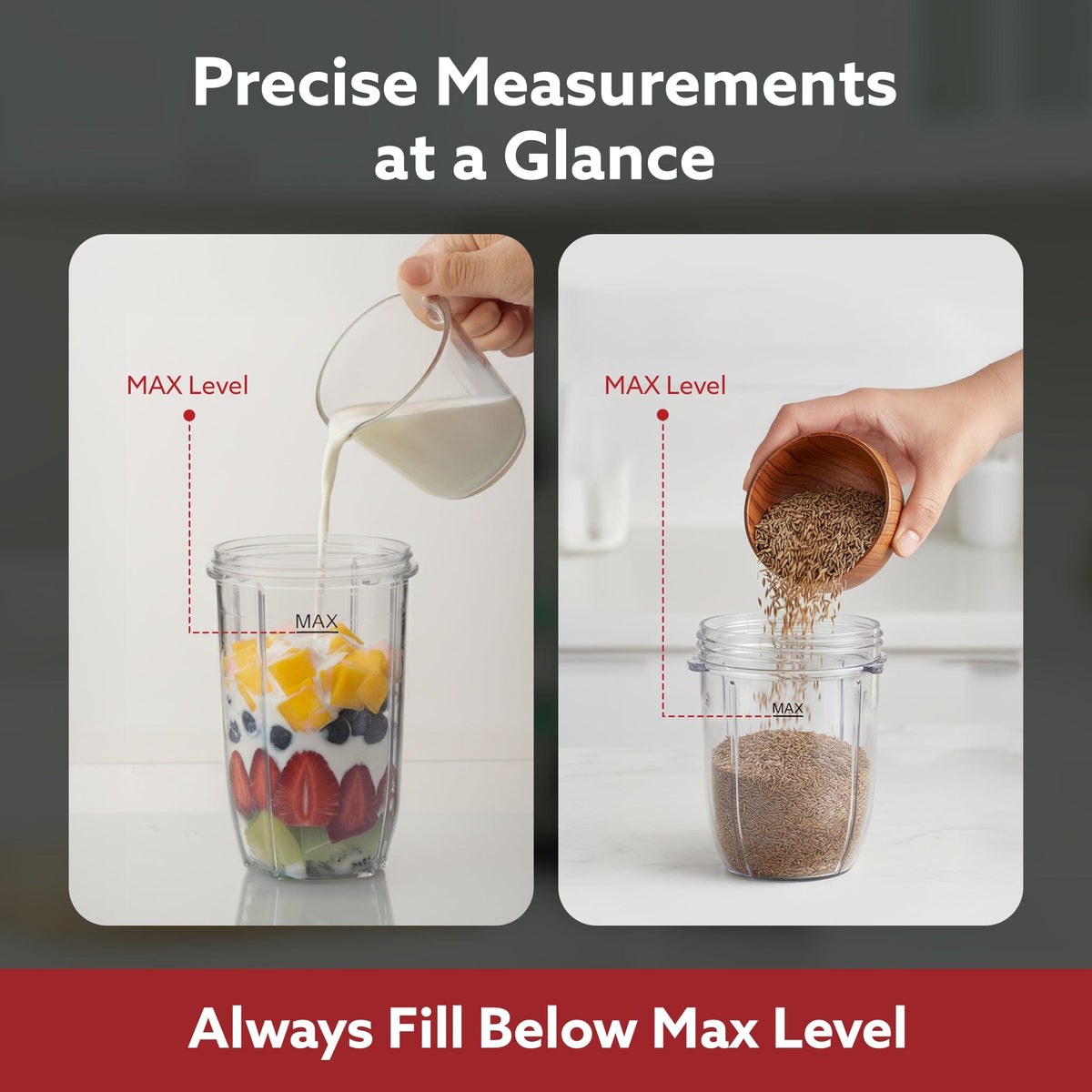 Supreme Personal Blender, Powerful 1000W Copper Motor, Mixer Grinder Blender, 20000 RPM, 2 SS Blade Set, 2 Scratch Resistant Durable Jars, for Smoothies, Dry Spices, Milkshake & Idli/Dosa Batter