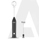 Regal Rechargeable Milk Frother, 3-Speed Handheld Electric Whisk with Stand, Portable Mixer for Coffee, Lattes, Hot Chocolates, Shakes & Eggs, Home & Office Use, Stainless Steel