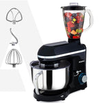 Imperial Stand Mixer,1400W with 6L SS Bowl, 1.5L Blending Jar, 100% Copper Motor, Includes Blending Jar, Whisker, Beater, Black