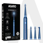COSMIC Lite Sonic Electric Toothbrush For Adults With 6 Modes, 3 Brush Heads