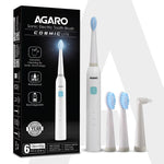 COSMIC Lite Sonic Electric Toothbrush For Adults With 6 Modes, 3 Brush Heads