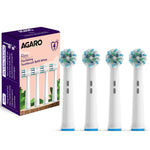 Rex Oscillating Toothbrush Refill Heads, Soft Bristles, Pack of 4