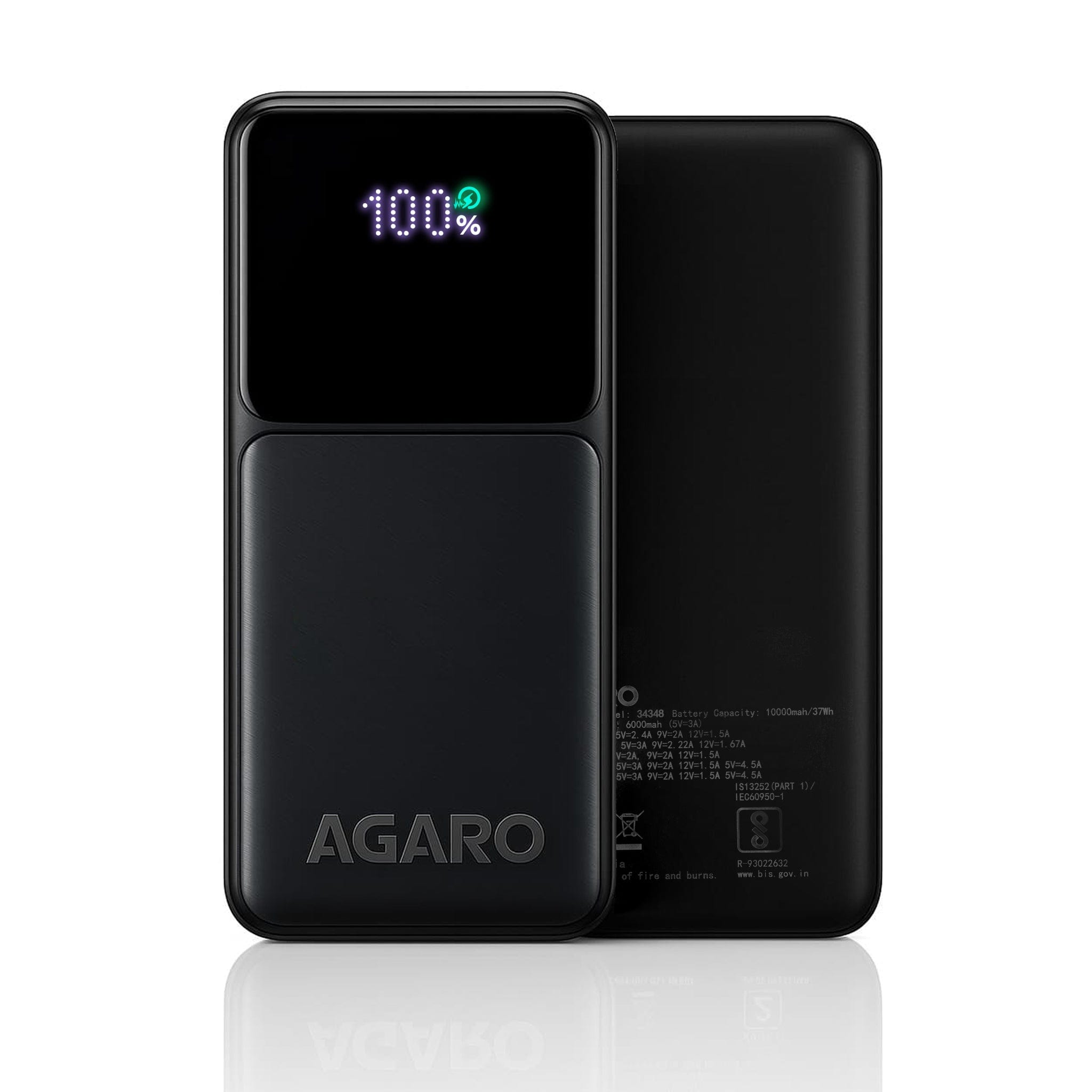 Regency Power Bank 10000 mAh, 22.5W Power Delivery for Smartphones, Portable, USB C & Micro Input, USB A1,A2 & C Output, Fast Charge Technology for Tablets, Headphones and Hi-Powered Devices
