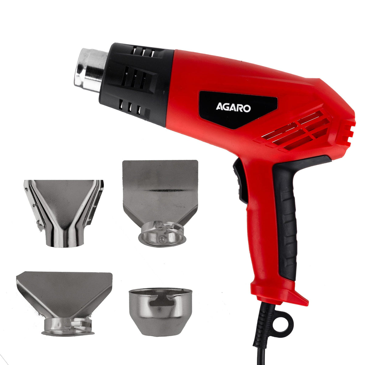 Heat Gun HG2120 2000Watt, Dual Temperature and Air Flow Control  with 4 Nozzle Attachments, Hot Air Gun Heating helps in Shrink Wrapping, Paint Removal, Rusted Bolt Stripping, Wire Shrinking, Crafting