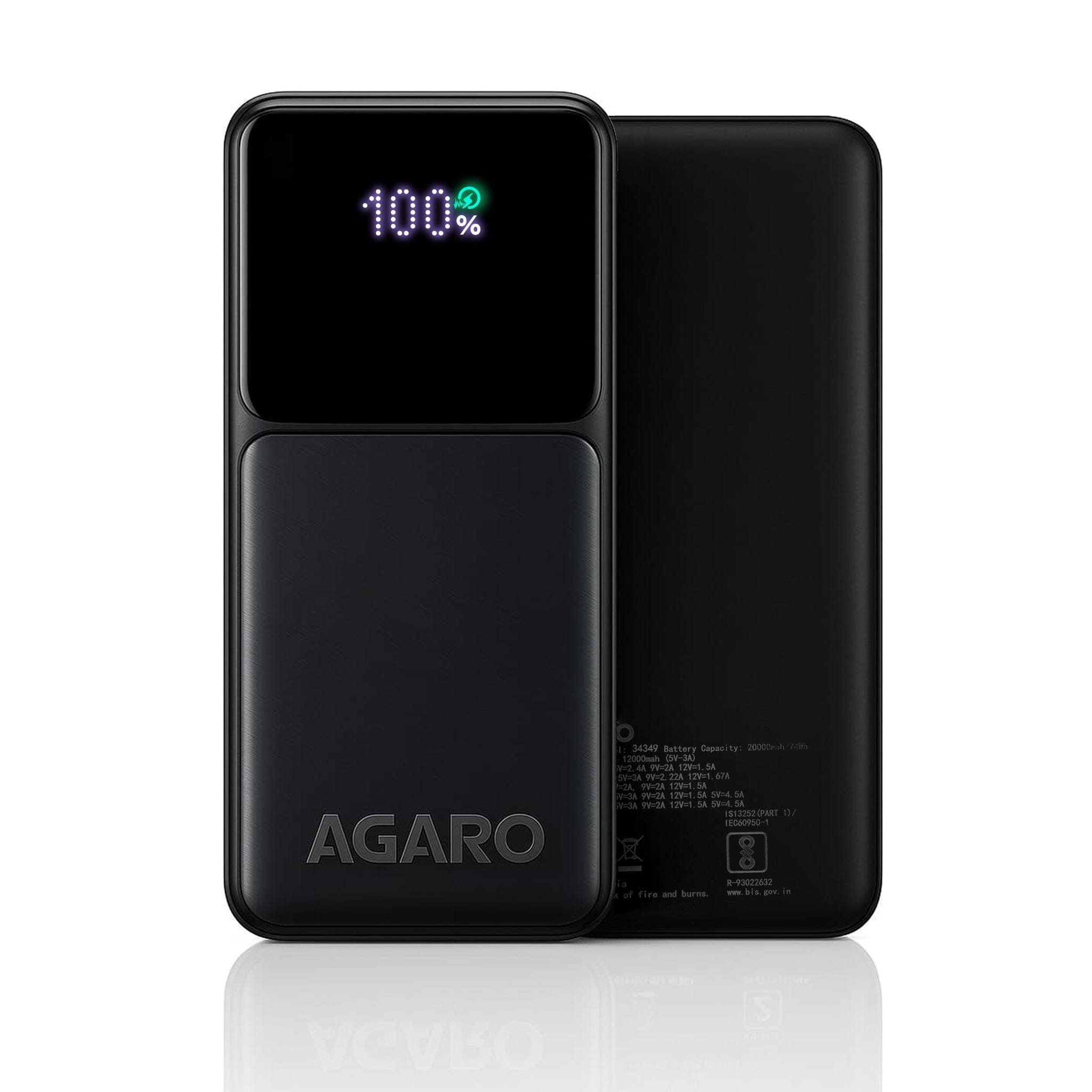 Imperial Power Bank 20000 mAh, 22.5W Power Delivery for Smartphones, Portable, USB C & Micro Input, USB A1,A2 & C Output, Fast Charge Technology for Tablets, Headphones and Hi-Powered Devices