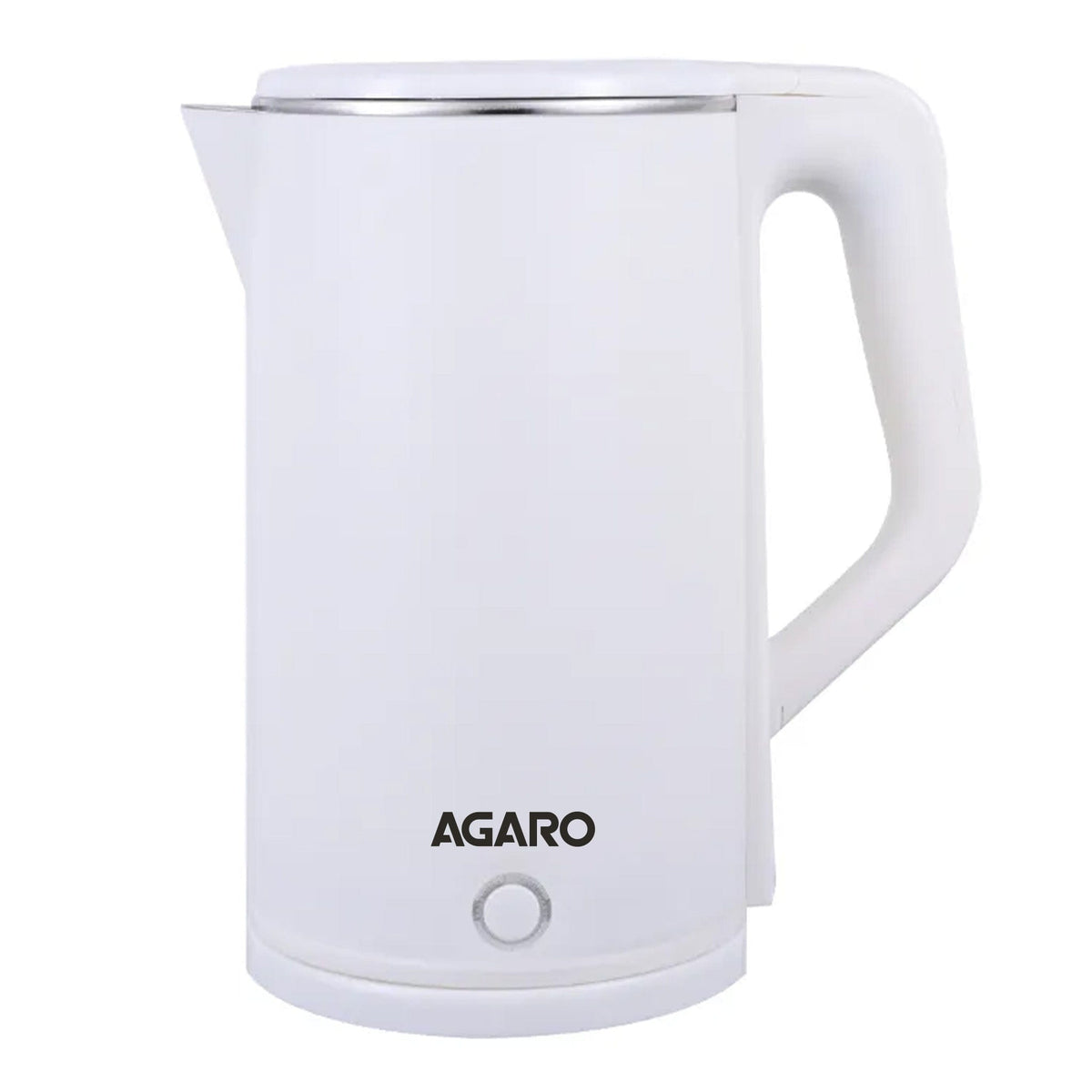 Elegant Electric Kettle, 1.8L, Double Layered Kettle, White – Agaro