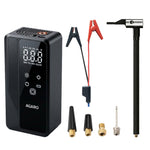 Elite Tyre Inflator & Jump Starter, for Cars, Bikes & Balls, 14.8V, Upto 150 PSI, 10000 mAh Power Bank, LED Light, Digital Display, Multiple Nozzles