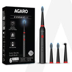 COSMIC Lite Sonic Electric Toothbrush For Adults With 6 Modes, 3 Brush Heads