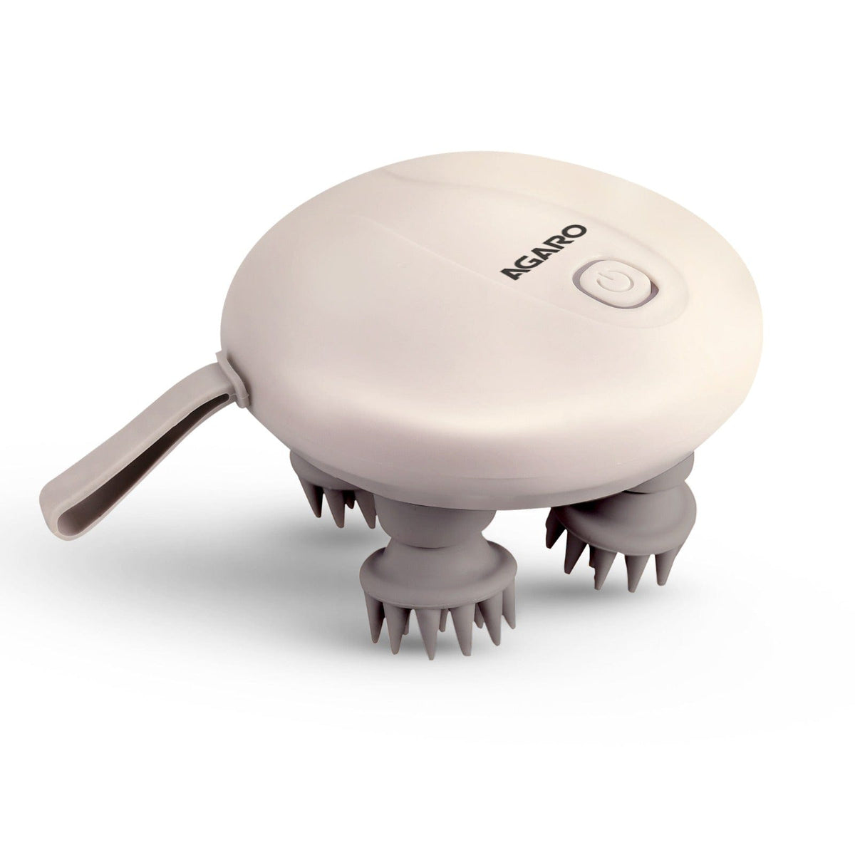 Regency Scalp Massager, Rechargeable Electric Head Kneading Massager, 3 Speed Modes, Handheld Portable Head Scratcher Massager for Hair Growth, Deep Clean & Stress Relax, White