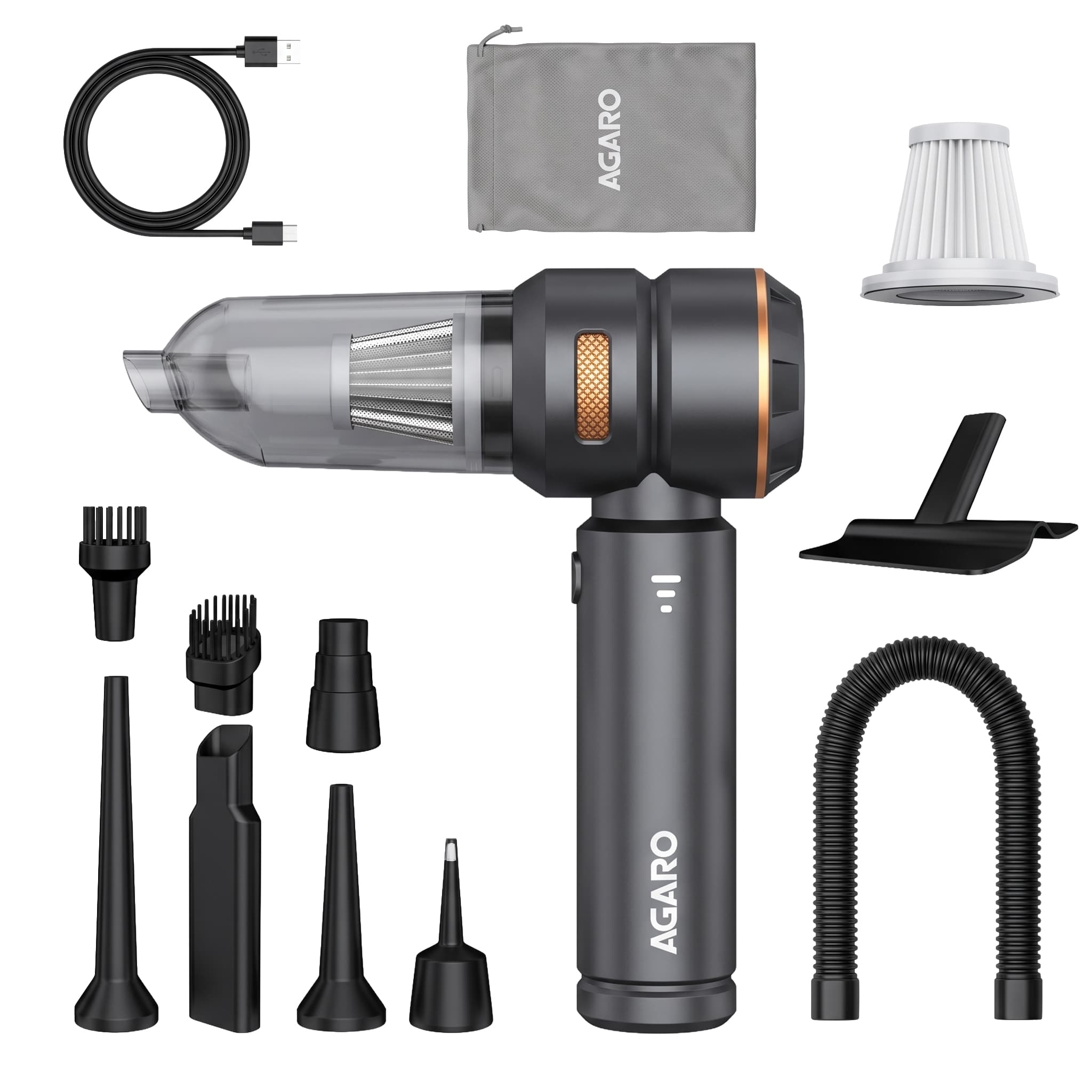 Car Vacuum Cleaner HVC1991 - Cordless 2-in-1 Vacuum & Blower | 18 ,000Pa Powerful Suction, 100W BLDC Motor, 3-Speed Control, HEPA Filter, For Car, Home, Office, Sofa & Keyboard