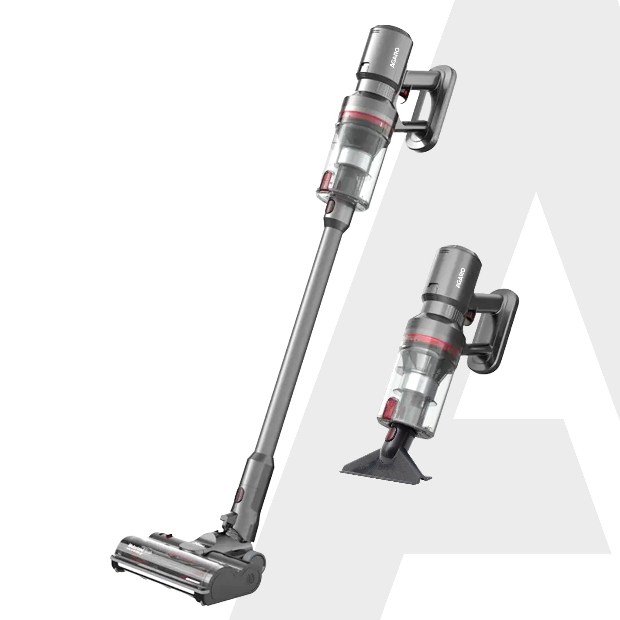 AGARO Imperial Cordless Stick Vacuum Cleaner for Home, 2in1 Handheld &  Stick, Grey & Red – Agaro