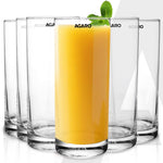 Elegant 290 ml Glasses Set of 6, Transparent Drinking Water Glass Set, Glass Tumbler for Water, Cold Drink, Juice, Dishwasher Safe, for Daily Use & Gifting