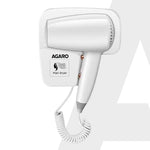 HD1417 Wall Mounted Hair Dryer 1400W, Electric Wall Mount Hair Dryer, Hotel, Bathroom, Household,  Wall Hanging Dryer, White