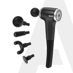 Regency Gun Massager, 4 Heads, 13 Speed, Rechargeable, Handheld, Percussion Muscle Massager for Full Body Pain Relief, Muscle Relaxation of Neck, Shoulder, Back, Foot for Men & Women, Black
