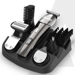 Royal Multi Grooming Kit For Men, 9in1, Shave| Trim | Style, Face Head Body Trimmer, Self Sharpening Stainless Steel Blade, 5 Combs, Metal Body, Type C Fast Charging, 120 Min Usage, IPX7, Silver