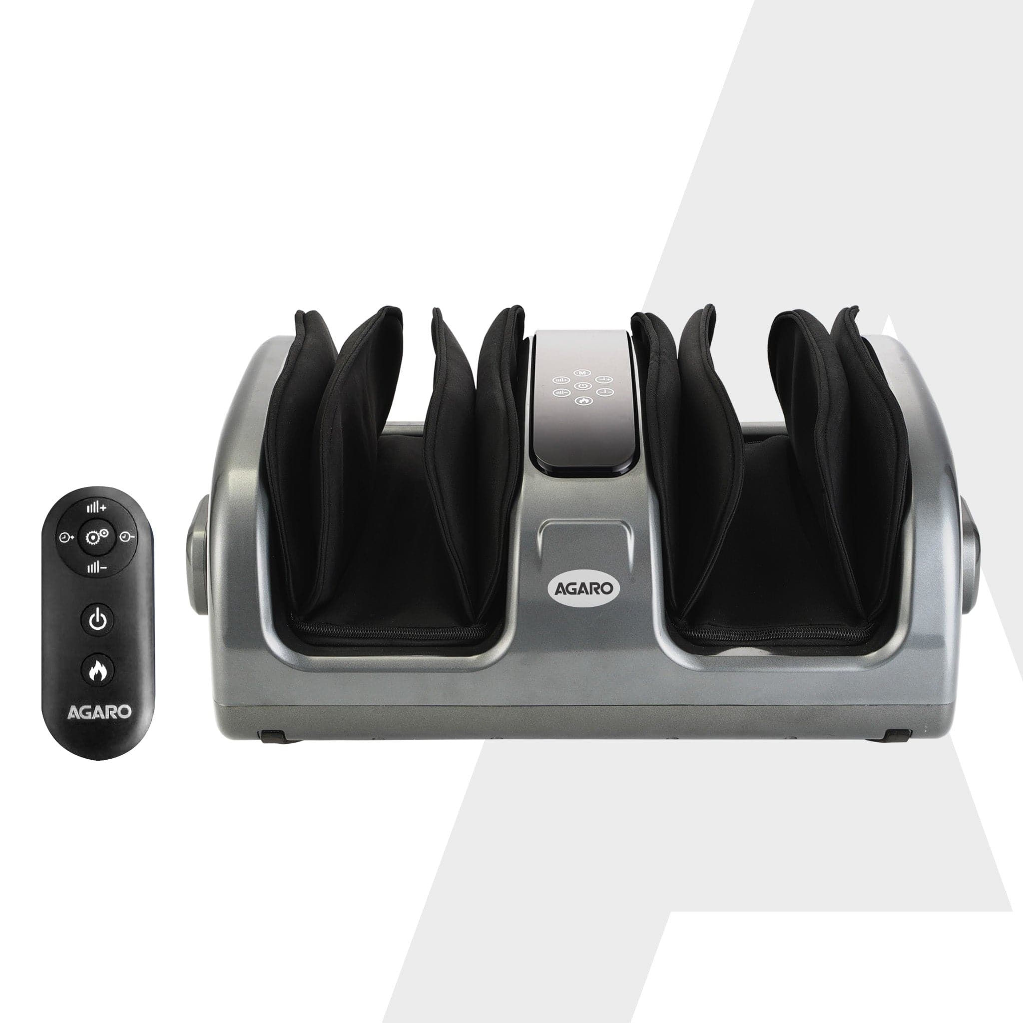 Elite Air Compress Foot Massager, Shiatsu Foot Massager, Kneading & Rolling Function, Lukewarm Heat, For Pain Relief, Muscle Relaxation & Improving Blood Circulation, Includes Remote Control