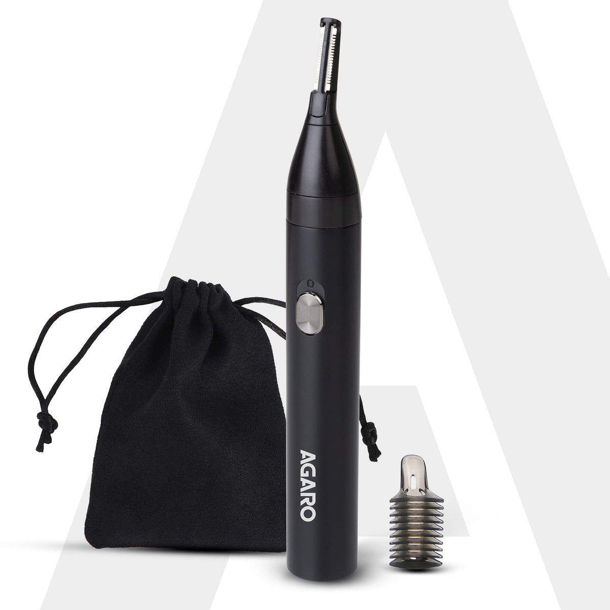 Nose & Ear Hair Trimmer, Eyebrow Trimming, Rechargeable, Stainless Steel Blade, Face Grooming, Men Women