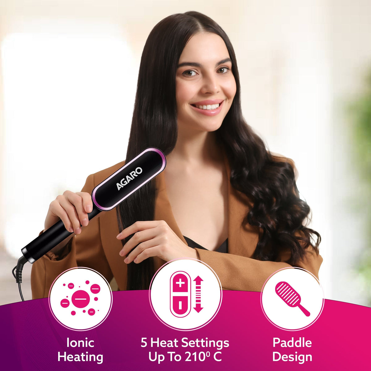 Hair Straightening Brush HSB2107