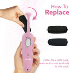 Callus Remover Replaceable Heads, 2 Pcs, Callus & Dead Skin Removal Filer, Pedicure at Home