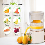 Regal Electric Citrus Juicer, 200ml Capacity, 80 Watts, Automatic Juice Extractor, Orange, Lemon, Grapefruit Juicer & Squeezer Machine, Electric Fruit Squeezer, Portable, white