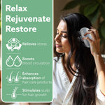 Scalp Massager, Rechargeable Electric Head Kneading Massager, 3 Speed Modes, Handheld Portable Head Scratcher Massager for Hair Growth, Deep Clean & Stress Relax, SM3675,White
