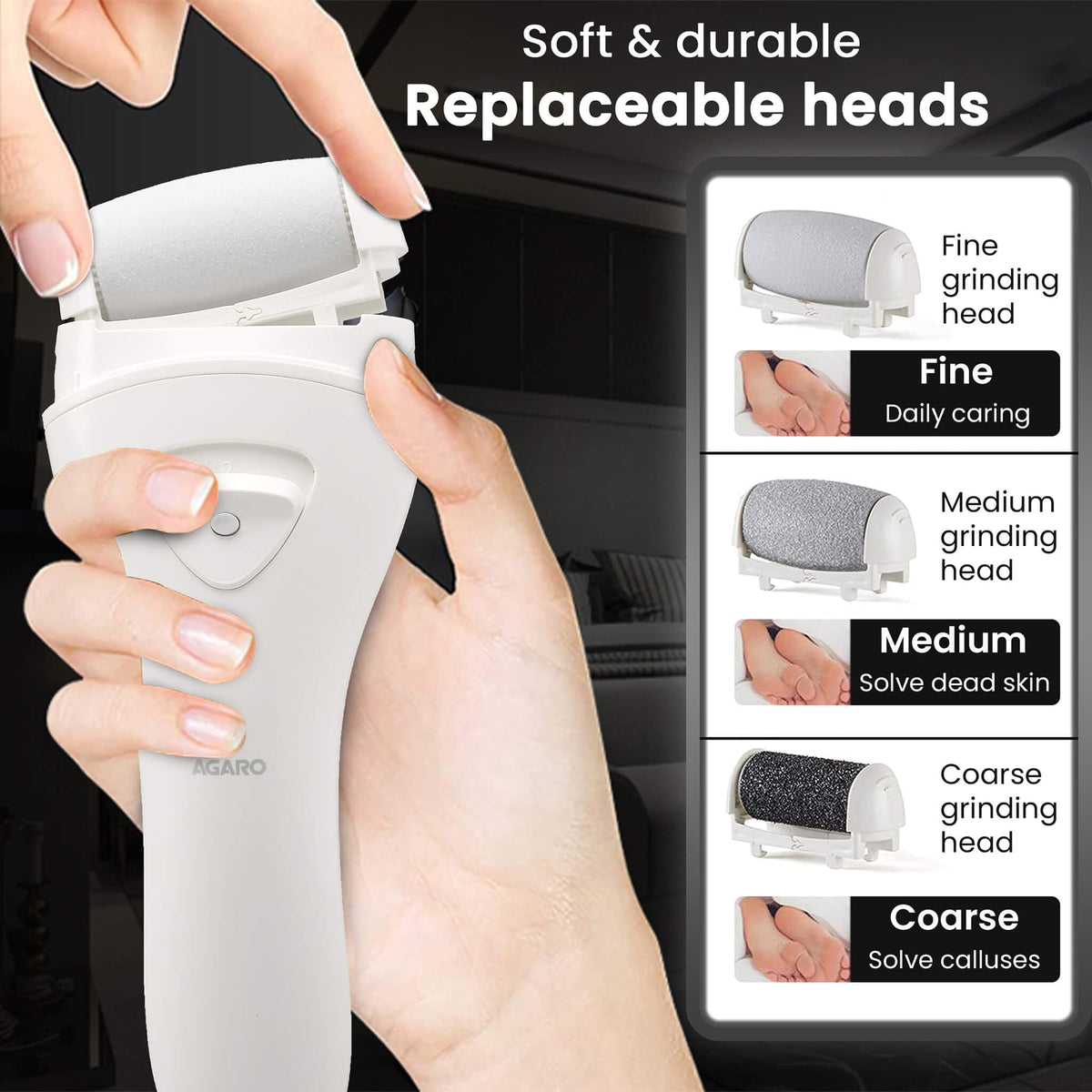 Callus Remover Replaceable heads - 3 Pcs