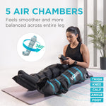 Regal Air Compression Leg Comforter for Muscle Relaxation, Relief & Blood Circulation, Full Leg (Feet, Calf & Thigh) Compression Therapy (Large)