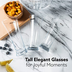 Elegant Pilsner Highball Glass, 330ml Each, Set of 6
