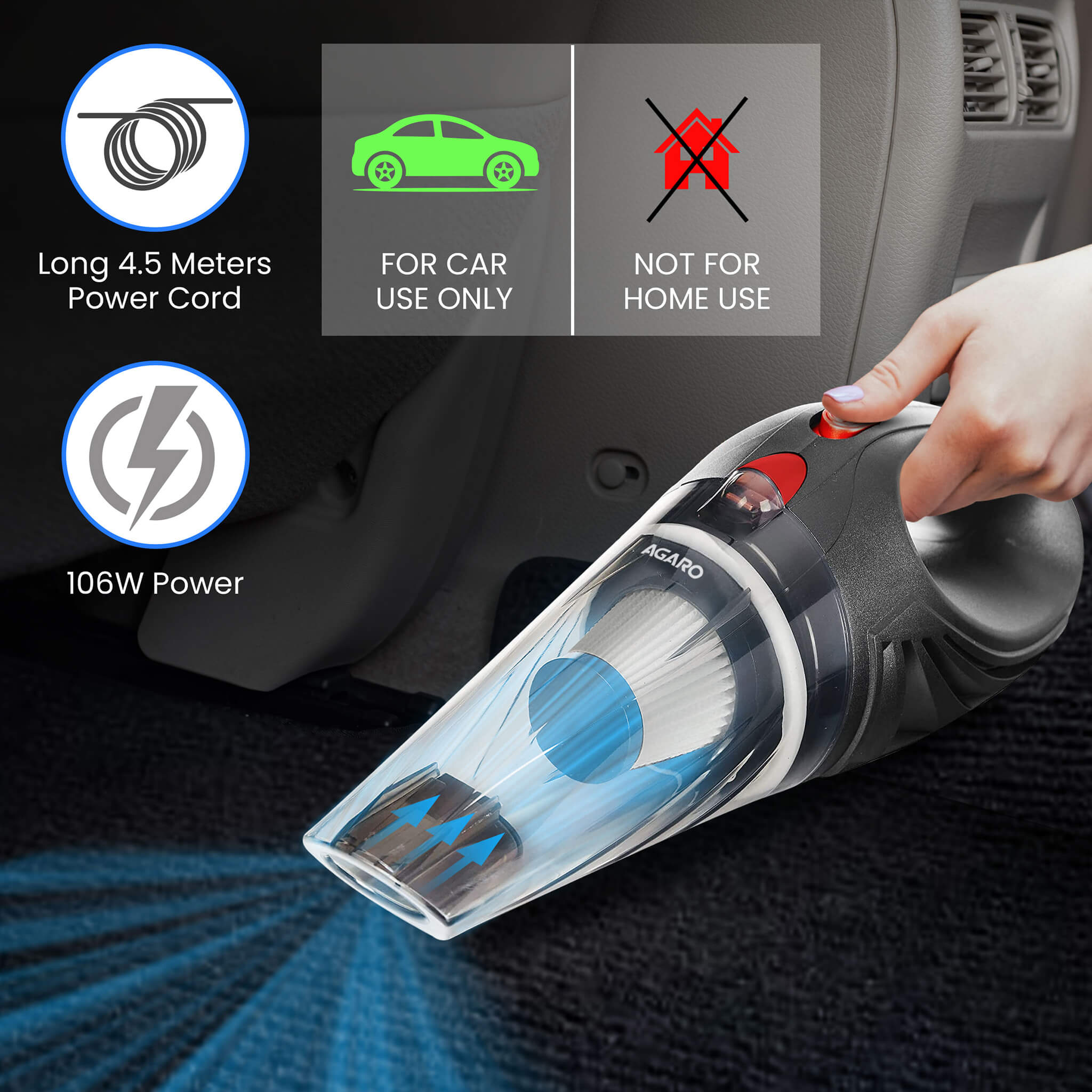 Cordless rechargeable best sale car vacuum cleaner