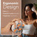 Regency Scalp Massager, Rechargeable Electric Head Kneading Massager, 3 Speed Modes, Handheld Portable Head Scratcher Massager for Hair Growth, Deep Clean & Stress Relax, White