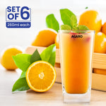 Elegant 260 ml Glasses Set of 6, Transparent Drinking Water Glass Set, Glass Tumbler for Water, Cold Drink, Juice, Dishwasher Safe, for Daily Use & Gifting