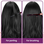 AGARO Hand Made Cellulose Acetate Comb HMC74, All Fine Tooth Dressing Comb, Smooth Rounded Teeth, Hair Styling, Hair Brushing, Hair Dressing, Brown