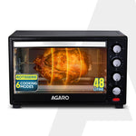Marvel 48 Liters Oven Toaster Griller, Motorised Rotisserie and Convection Cake Baking OTG with 3 Heating Mode, (Black)