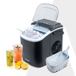 Marvel Ice Maker, Compact Ice Maker, 1.2L water Tank, 9 Pcs bullet Ice Cube at a time, Plastic Body