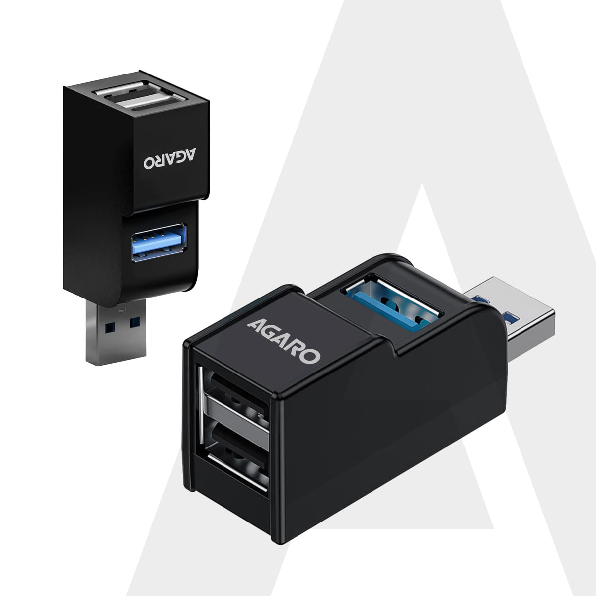 3-Port USB Hub, USB 3.0 Data Hub with High-Speed 5Gbps Transfer
