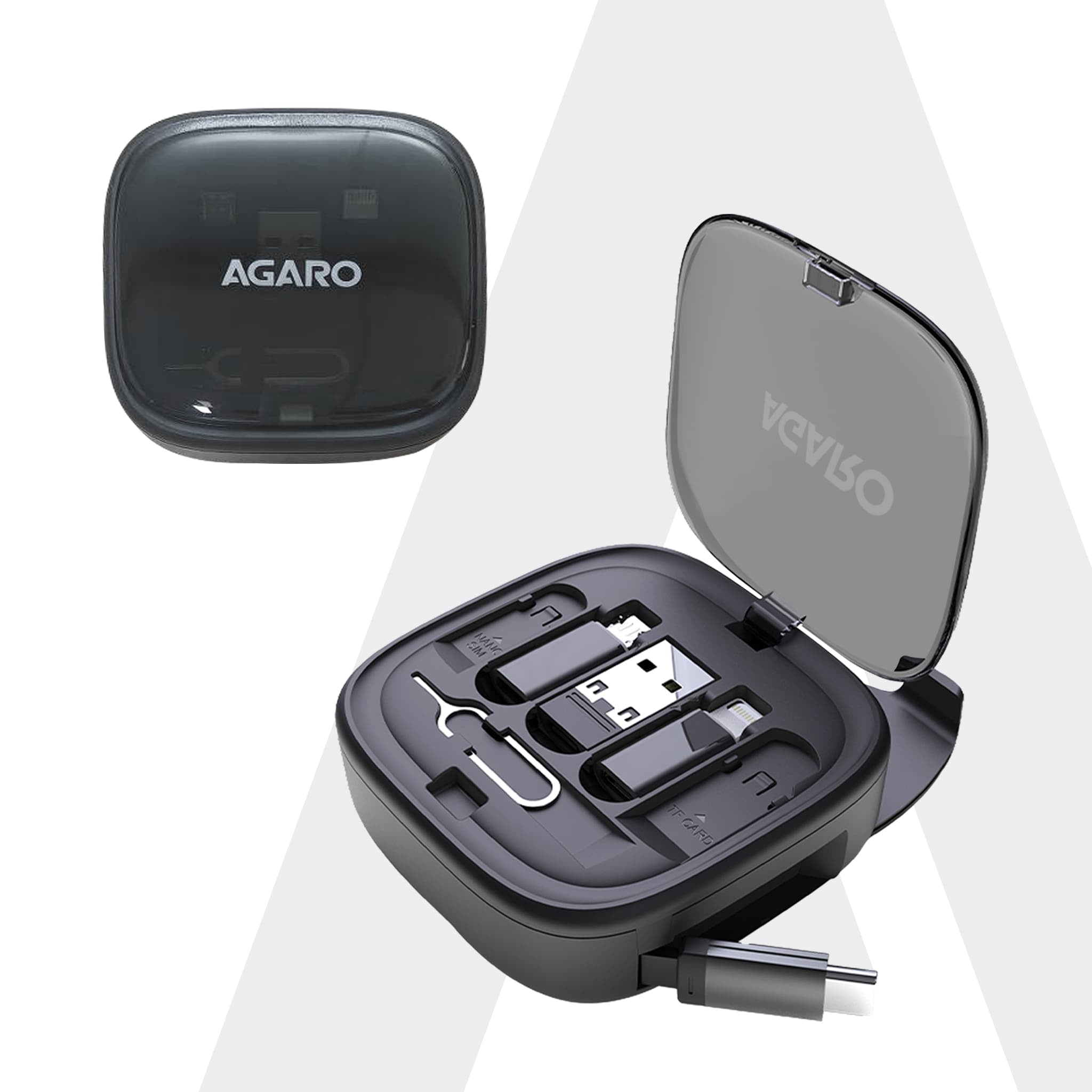Snapcase 6-in-1 Multifunctional 60W Fast Charging Case With Retractable Cable