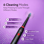 COSMIC Lite Sonic Electric Toothbrush For Adults With 6 Modes, 3 Brush Heads