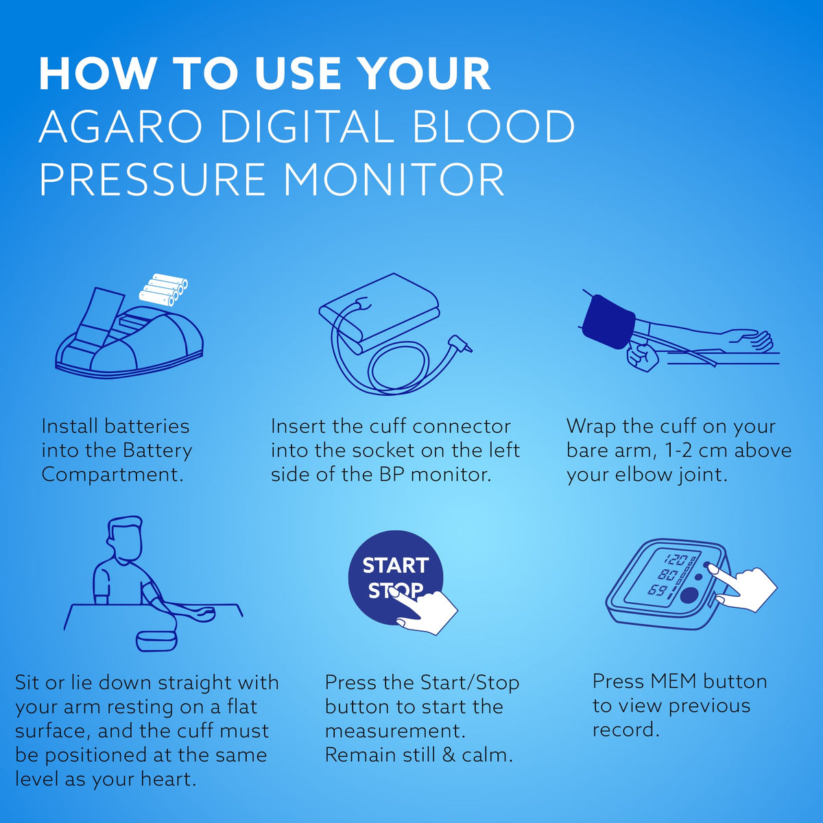 Automatic Portable Digital Blood Pressure Monitor TMB-2283 for Home Use
