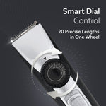 Beard Trimmer MT1155, Adjustable Beard Trimmer for Men with Precision Dial, USB Rechargeable, 20 Length Settings Mustache Trimmer for Mens Gifts