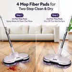 Regency Electric Spin Mop for Floor Cleaning, Floor Mopping,  Automatic Wet Mopper, Cordless, Adjustable Handle, Water Sprayer, Lightweight,  For Hardwood, Tile & Laminate Floors, Home, Kitchen & Office use