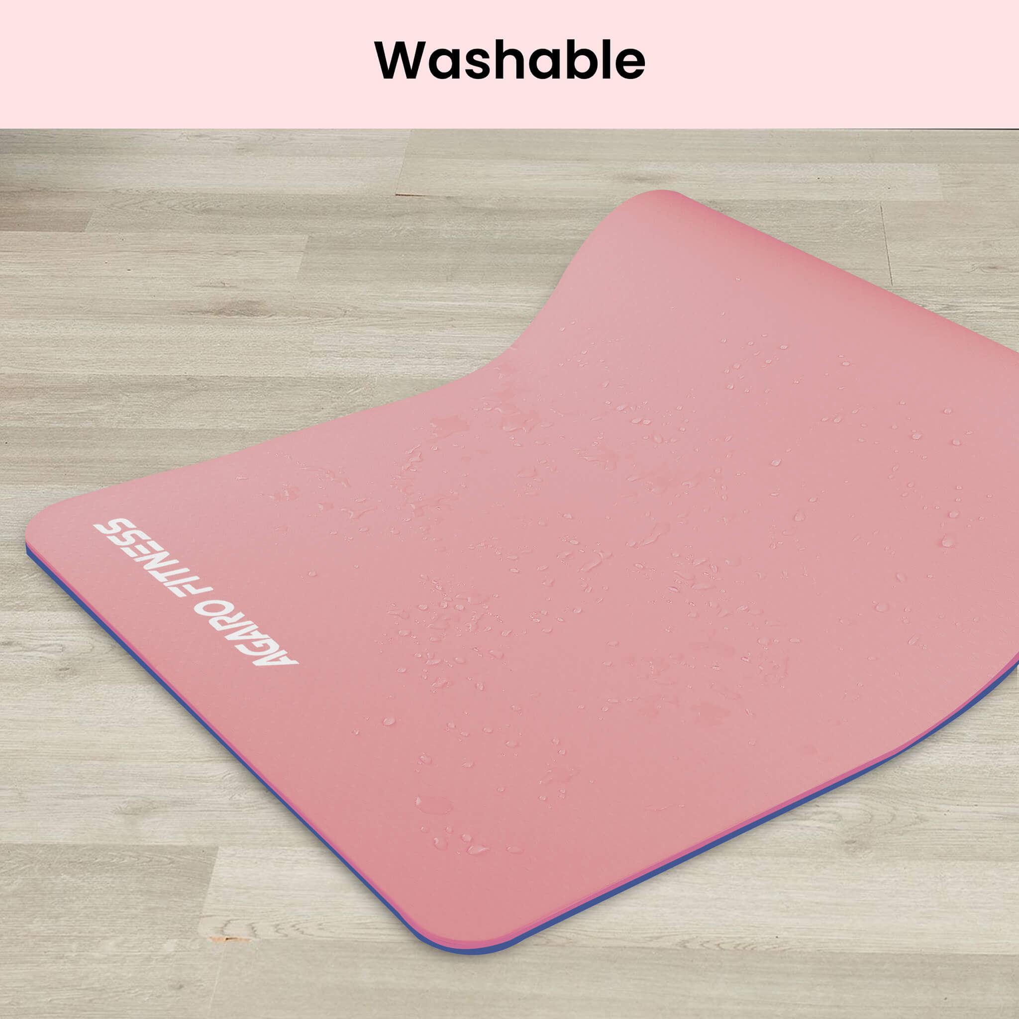  Pink Tween Adult Yoga Mat - Phresh Chi Mat & How-To Poster -  Exercise Game – Easy to Learn, Makes Yoga Fun - Helps Alignment,  Flexibility, Weight-loss, Mindfulness - Great for