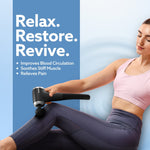 Regency Gun Massager, 4 Heads, 13 Speed, Rechargeable, Handheld, Percussion Muscle Massager for Full Body Pain Relief, Muscle Relaxation of Neck, Shoulder, Back, Foot for Men & Women, Black