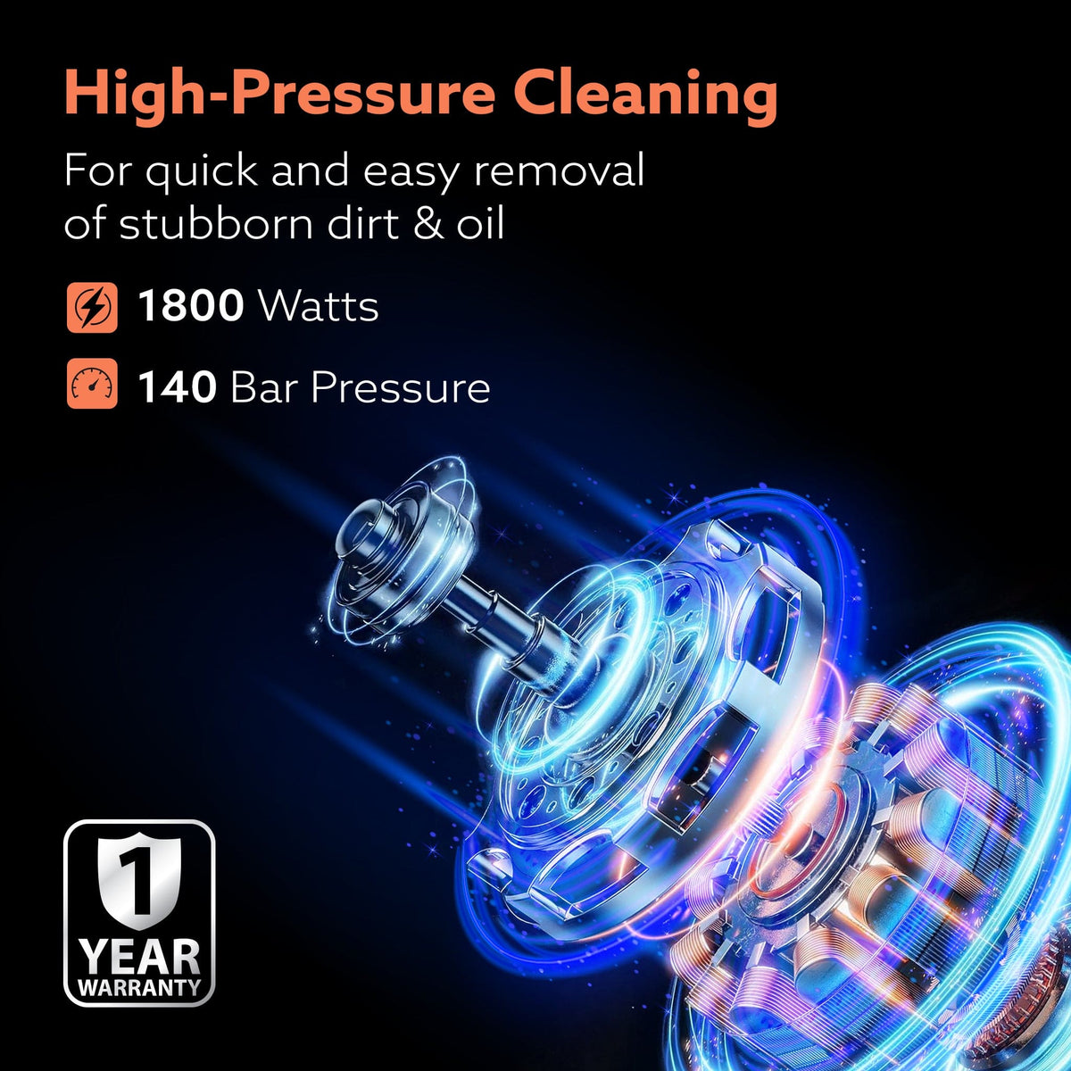 ROYAL High Pressure Washer 1800W