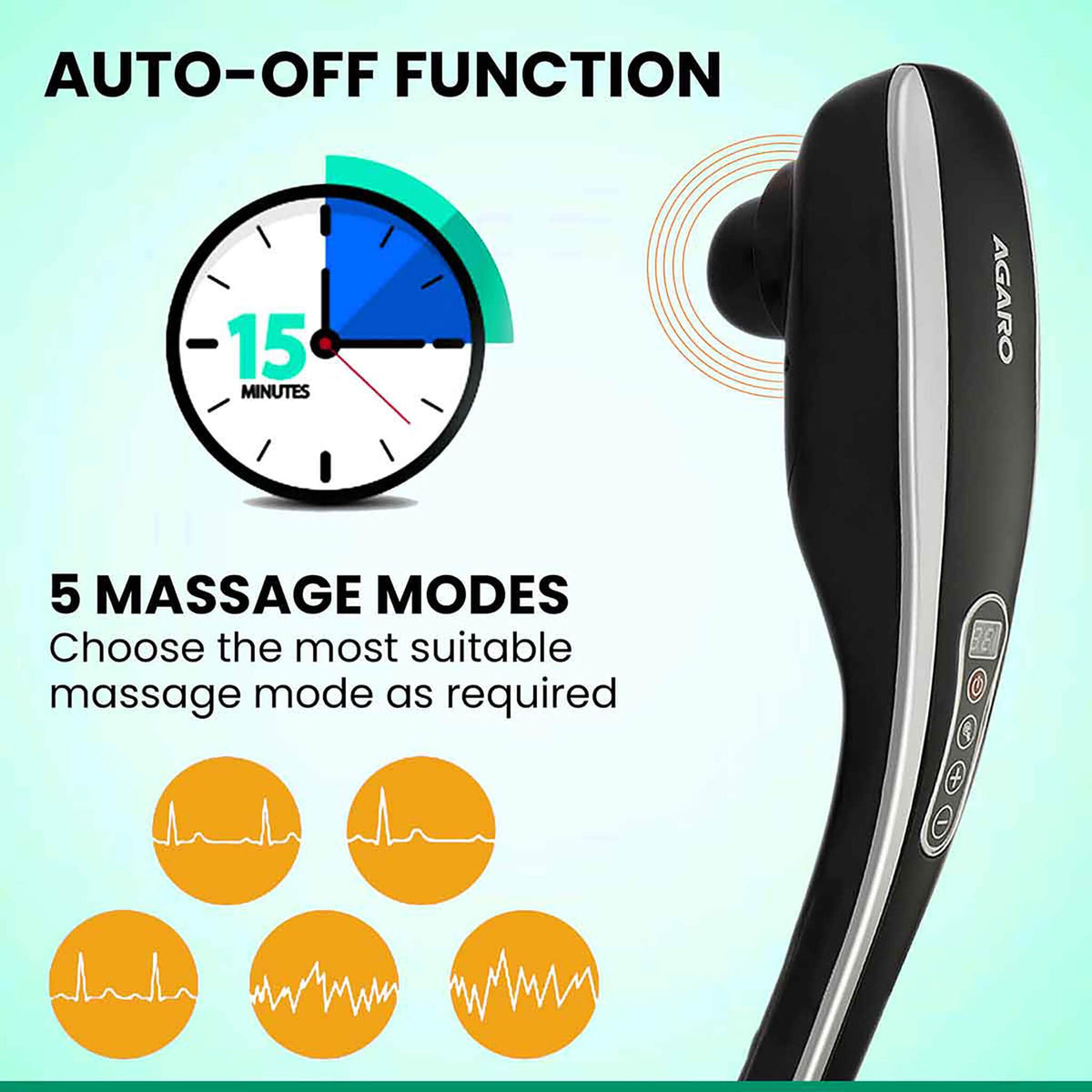 Controls of Agaro Marvel Massage hammer