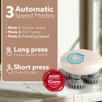 Regency Scalp Massager, Rechargeable Electric Head Kneading Massager, 3 Speed Modes, Handheld Portable Head Scratcher Massager for Hair Growth, Deep Clean & Stress Relax, White