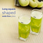 Elegant 260 ml Glasses Set of 6, Transparent Drinking Water Glass Set, Glass Tumbler for Water, Cold Drink, Juice, Dishwasher Safe, for Daily Use & Gifting