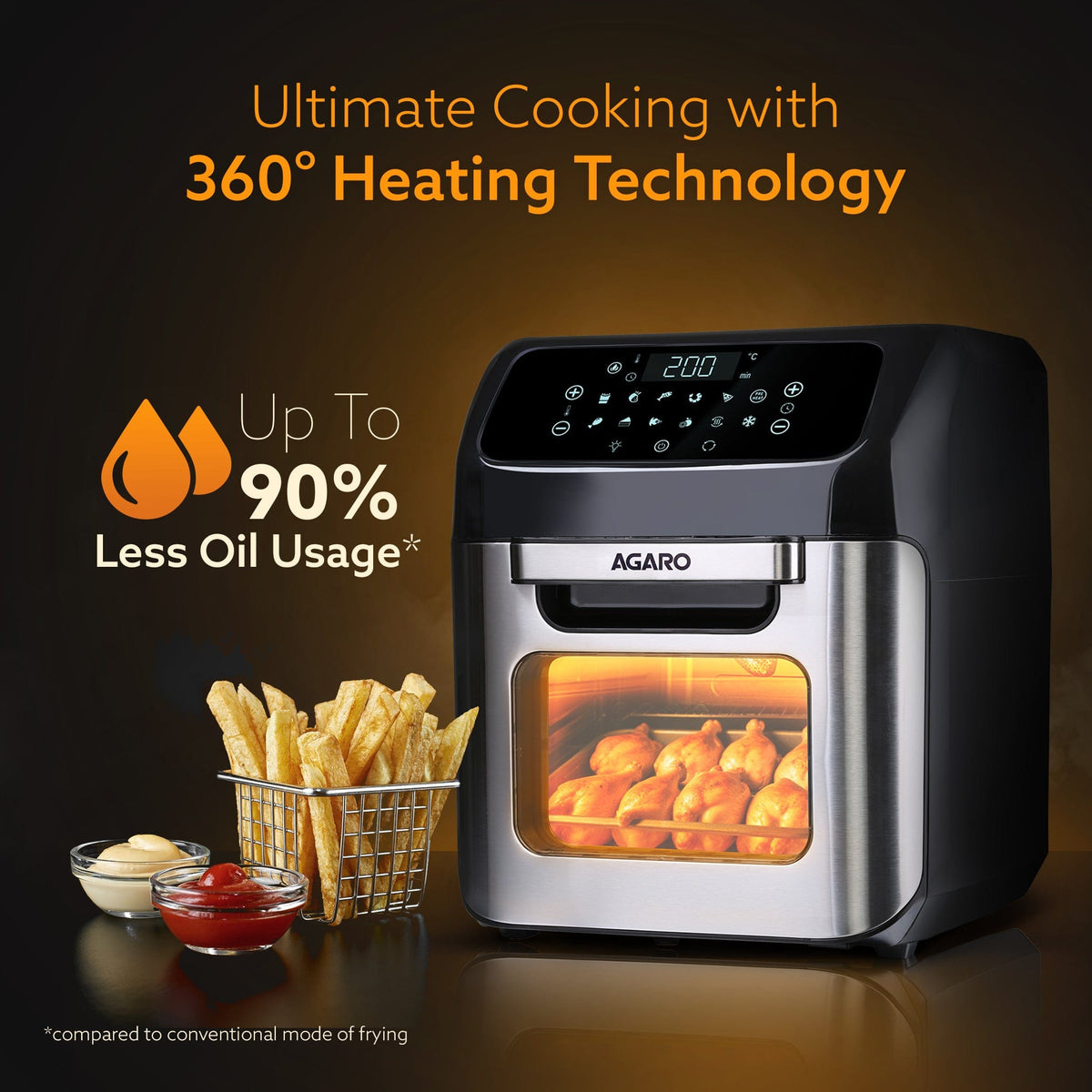 Regency Air Fryer - 1800 Watts - 12L
